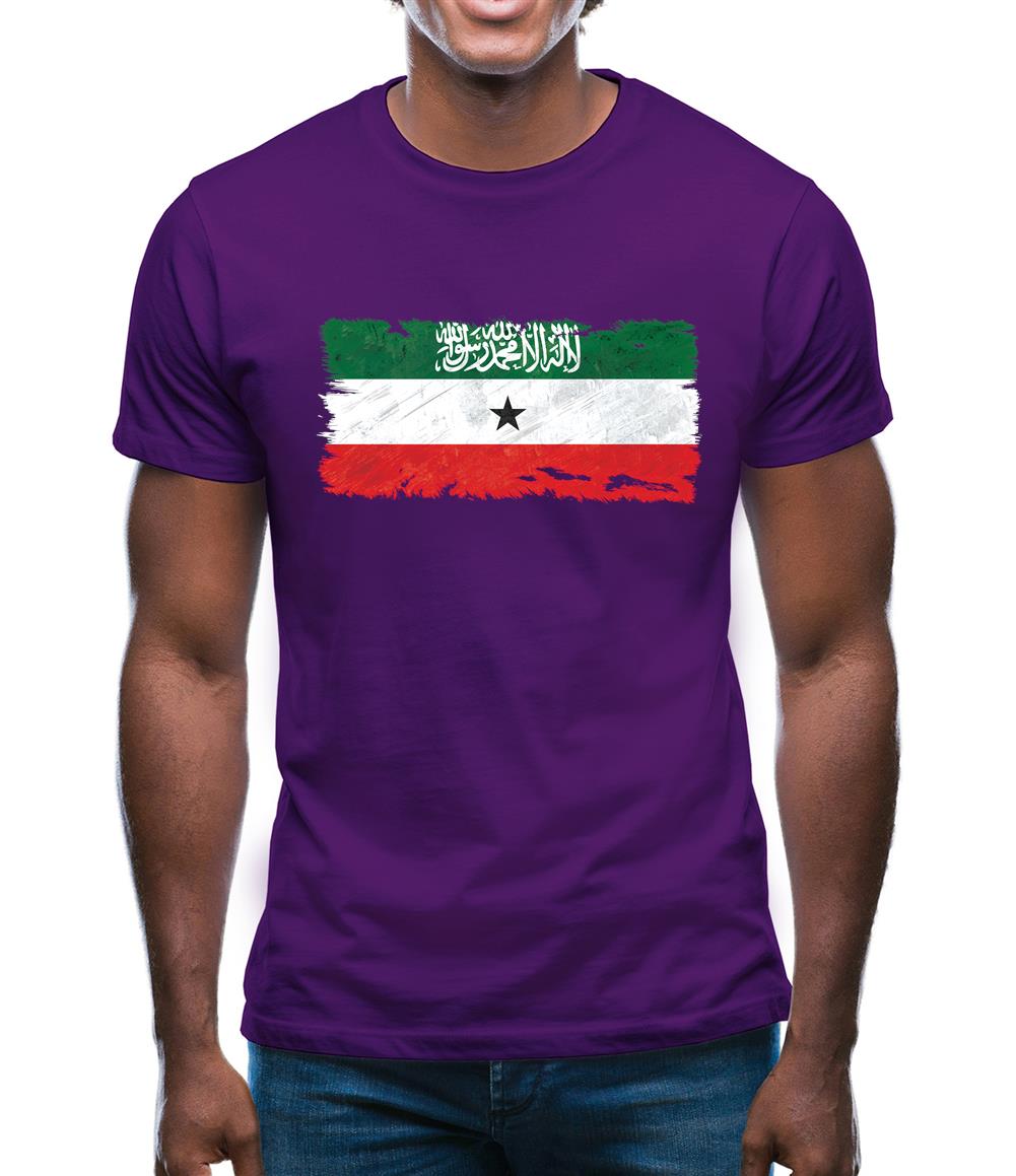 Somaliland Grunge Style Flag Mens T-Shirt