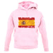 Spain Grunge Style Flag unisex hoodie