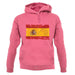 Spain Grunge Style Flag unisex hoodie