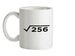 Square Root Birthday 16 Ceramic Mug