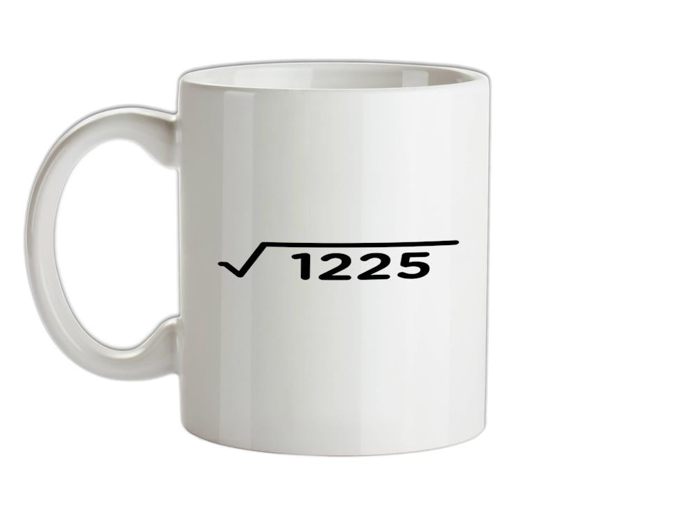 Square Root Birthday 35 Ceramic Mug