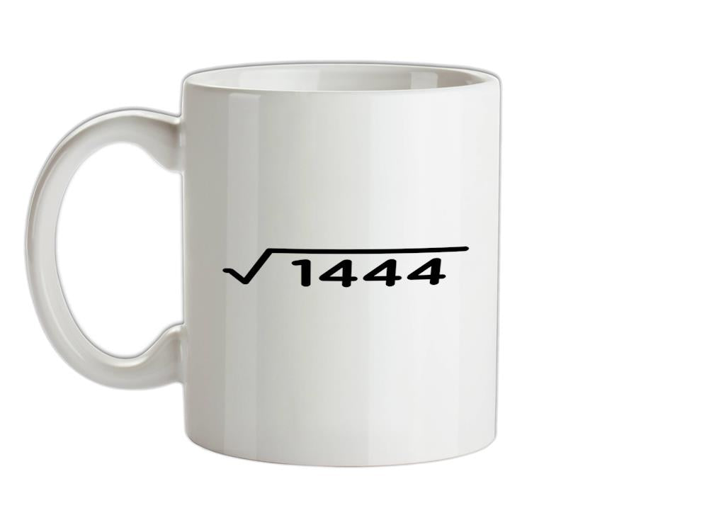 Square Root Birthday 38 Ceramic Mug