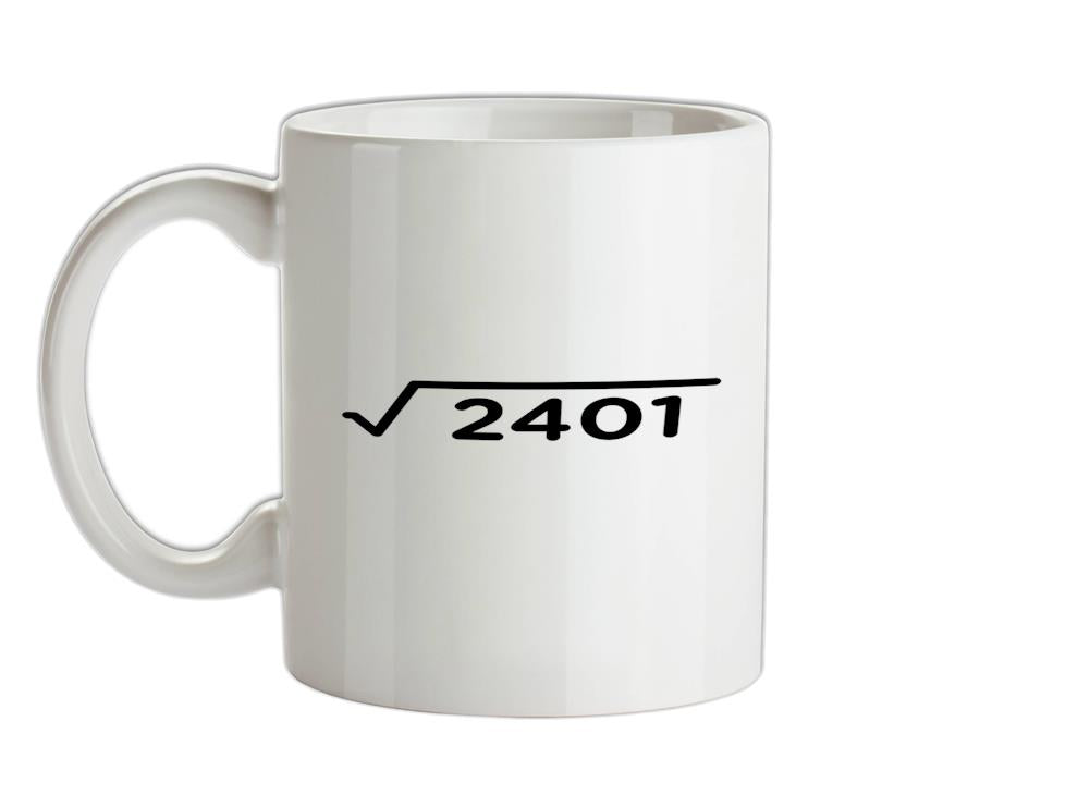 Square Root Birthday 49 Ceramic Mug