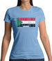Sudan Barcode Style Flag Womens T-Shirt