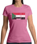 Sudan Barcode Style Flag Womens T-Shirt