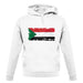 Sudan Grunge Style Flag unisex hoodie