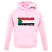 Sudan Grunge Style Flag unisex hoodie