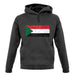 Sudan Grunge Style Flag unisex hoodie