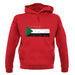 Sudan Grunge Style Flag unisex hoodie