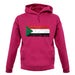 Sudan Grunge Style Flag unisex hoodie