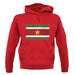 Suriname Grunge Style Flag unisex hoodie