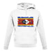 Swaziland Grunge Style Flag unisex hoodie