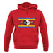 Swaziland Grunge Style Flag unisex hoodie