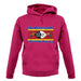 Swaziland Grunge Style Flag unisex hoodie