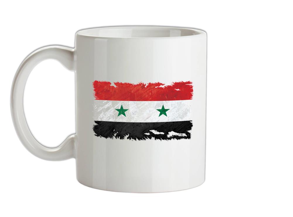 Syria Grunge Style Flag Ceramic Mug