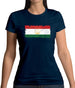 Tajikistan Grunge Style Flag Womens T-Shirt