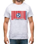 Tennessee Barcode Style Flag Mens T-Shirt