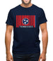 Tennessee Barcode Style Flag Mens T-Shirt