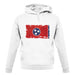 Tennessee Grunge Style Flag unisex hoodie