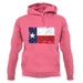 Texas Grunge Style Flag unisex hoodie