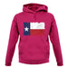 Texas Grunge Style Flag unisex hoodie