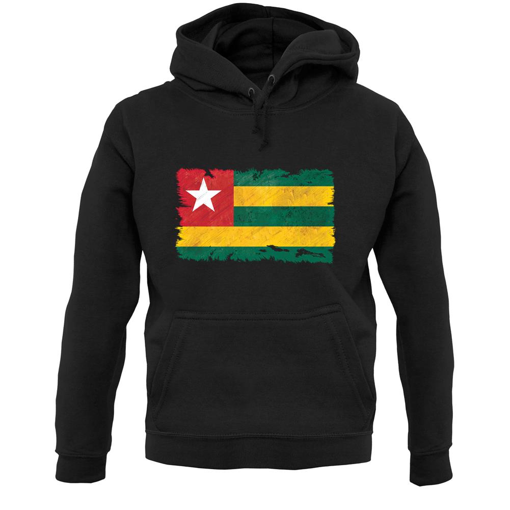 Togo Grunge Style Flag Unisex Hoodie