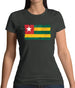 Togo Grunge Style Flag Womens T-Shirt