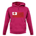 Tonga Grunge Style Flag unisex hoodie