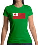 Tonga Grunge Style Flag Womens T-Shirt