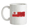 Tonga Grunge Style Flag Ceramic Mug