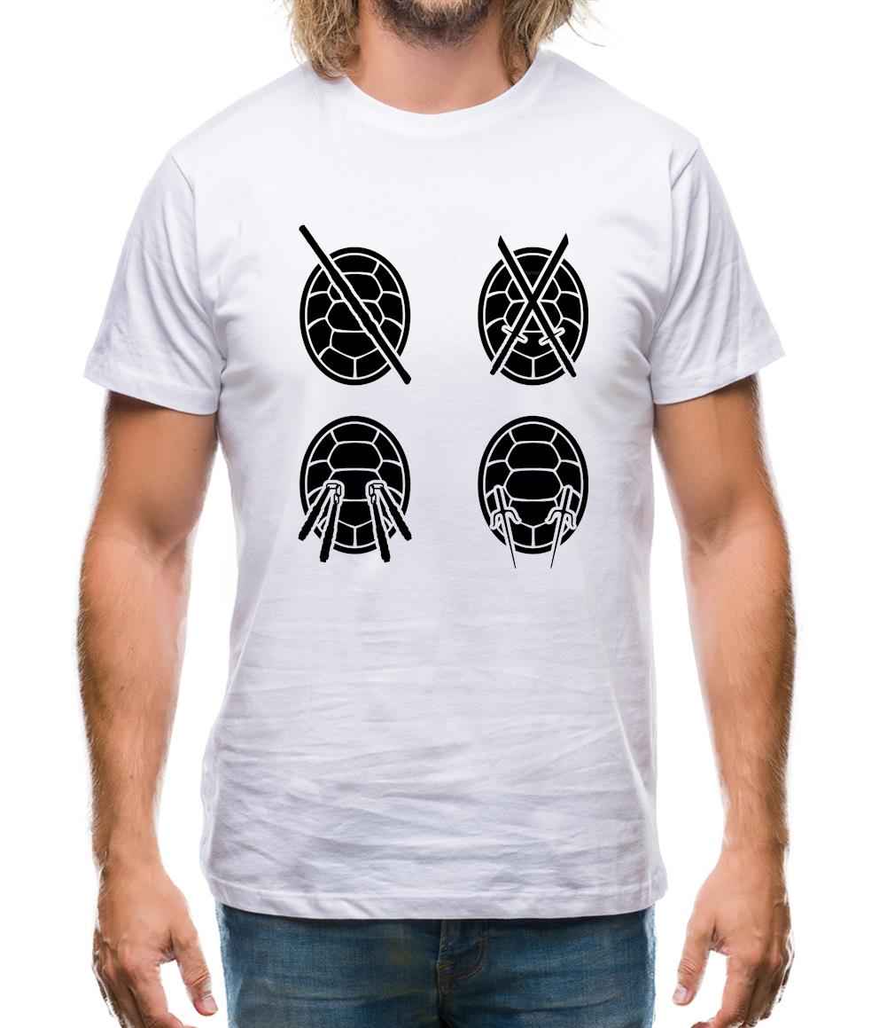 Colour Turtle Weapons Mens T-Shirt