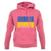 Ukraine Barcode Style Flag unisex hoodie