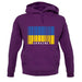 Ukraine Barcode Style Flag unisex hoodie