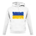 Ukraine Grunge Style Flag unisex hoodie