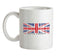 United Kingdom Barcode Style Flag Ceramic Mug