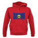 Vermont Grunge Style Flag unisex hoodie