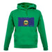 Vermont Grunge Style Flag unisex hoodie