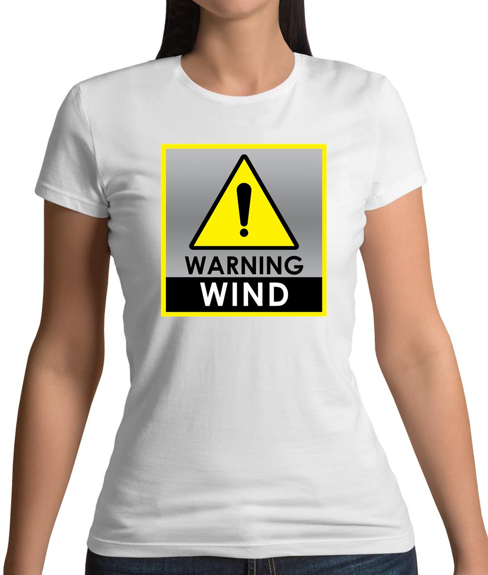 Wind Warning Symbol Womens T-Shirt