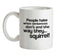 People Hate When Sentences Don't End The Way They...Squirrel! Ceramic Mug