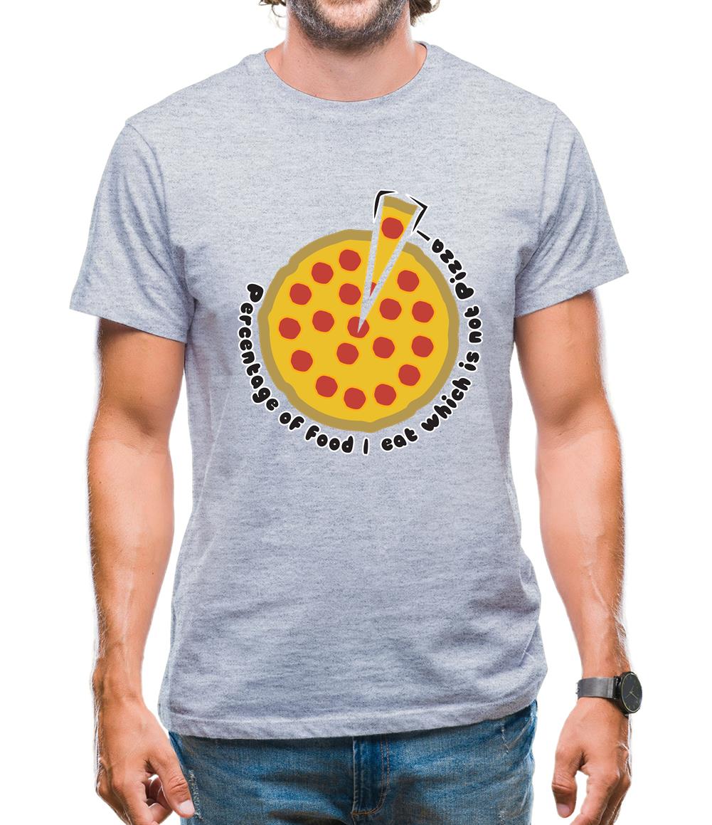 Pizza Percentage Mens T-Shirt