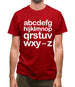 Alphabet Mens T-Shirt