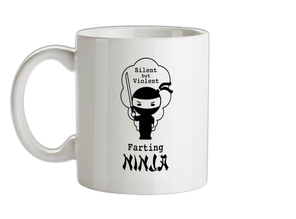 Farting Ninja Ceramic Mug