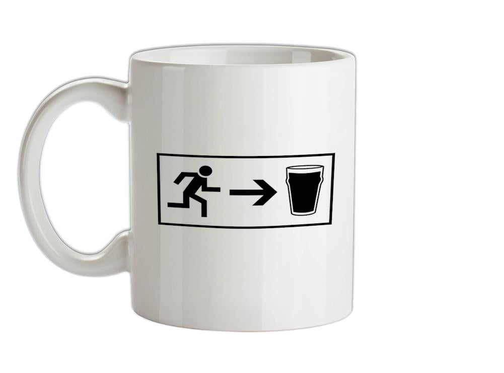 Beer Exit Ceramic Mug