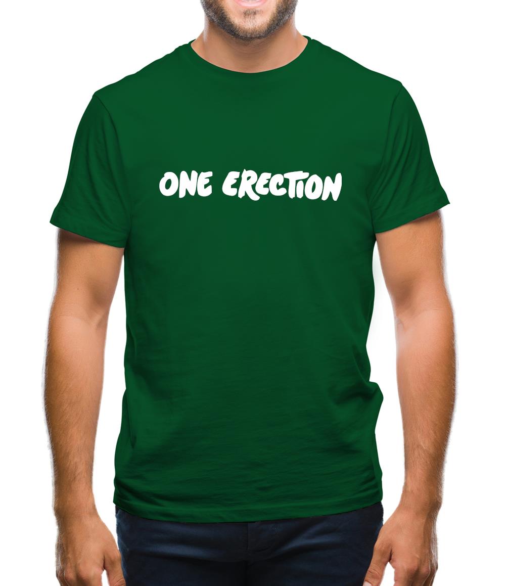 One Erection Mens T-Shirt - Funny shirts from Tee.sh