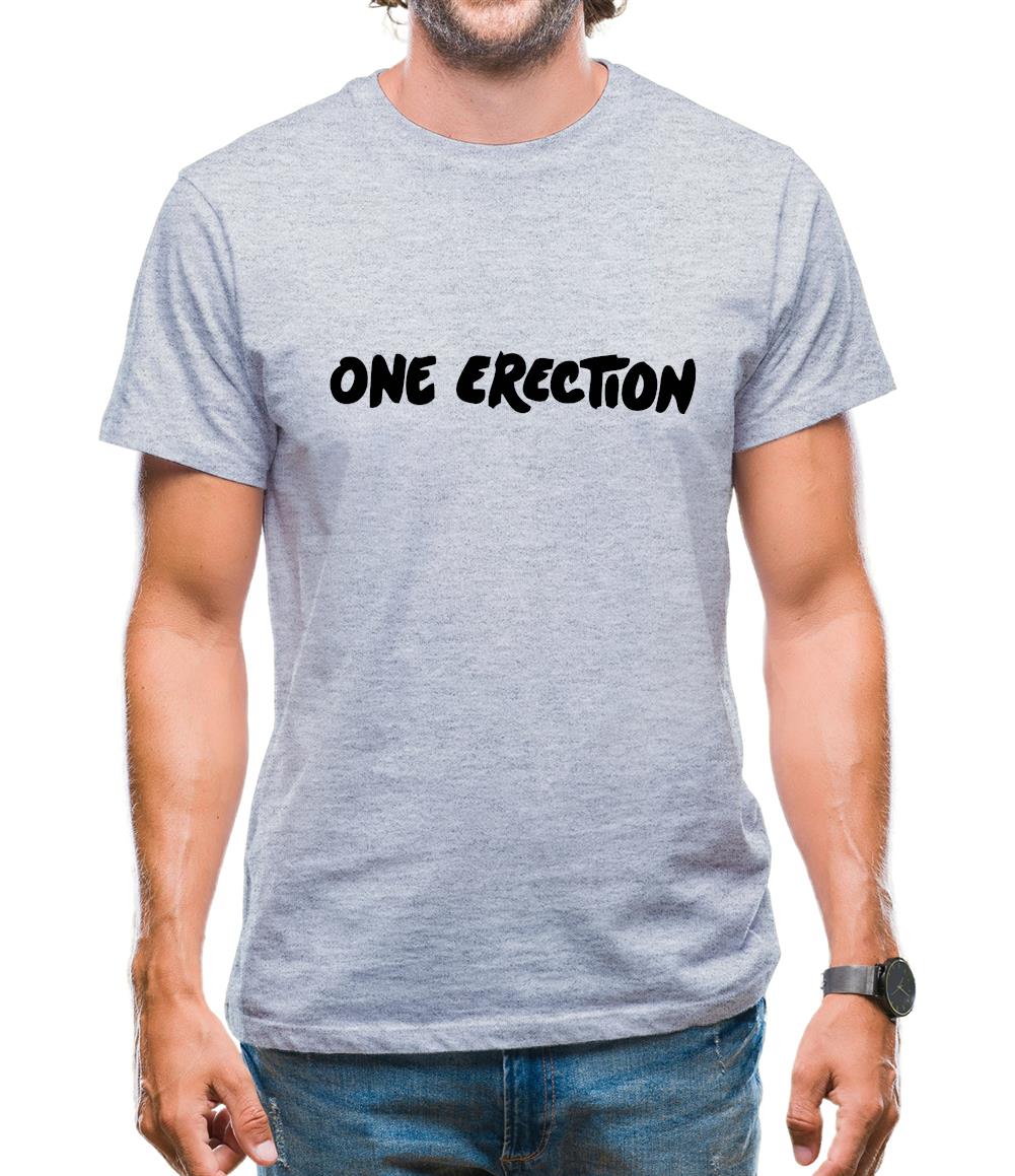 One Erection Mens T-Shirt - Funny shirts from Tee.sh