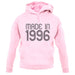 Made In 1996 unisex hoodie