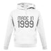 Made In 1999 unisex hoodie