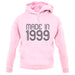 Made In 1999 unisex hoodie